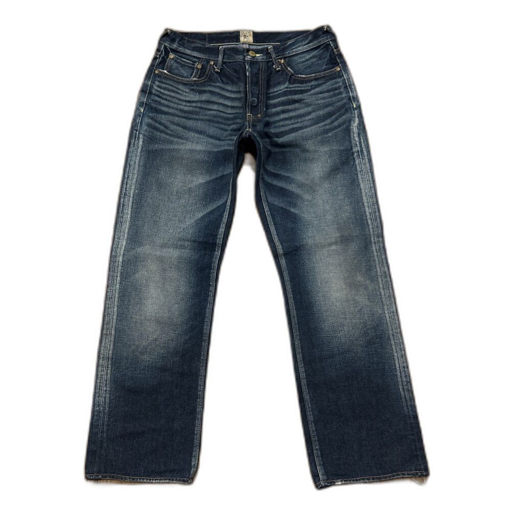 PRPS Jeans Mens 30 X 29 Barracuda Distressed Treat 'Em Rough Button Fly Hemmed